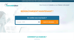 Desktop Screenshot of mon-credit-direct.com